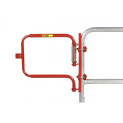 Red Adjustable Spring Safety Gate by Little Giant – 24"L x 24"W x 24"H, Alloy Steel, Red, Model SGS-R