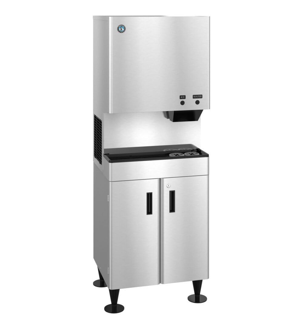 DCM-500BAK Air-Cooled Cubelet Ice Maker and Water Dispenser with Built-in Storage Bin by HOSHIZAKI – 40.0 pounds
