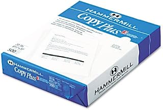 Hammermill Copy Plus 3-Hole Multipurpose Paper, 92 Bright, 20lb, Letter, White, 500 Sheets -:- Sold as 2 Packs of - 500 - / - Total of 1000 Each
