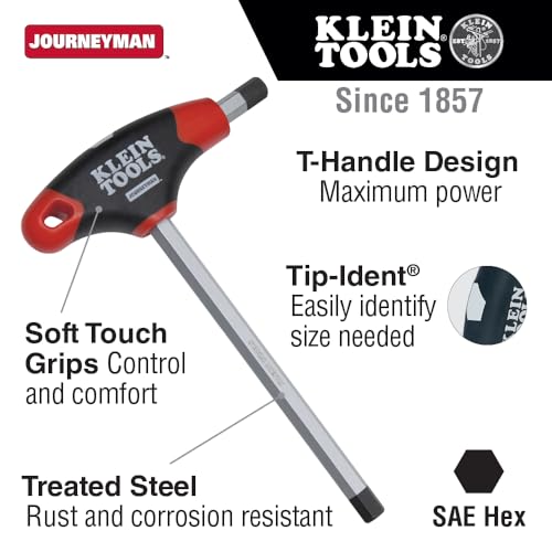 KLEIN TOOLS 6-Inch Length (Pack of 4) / 5/16-Inch Hex / 1 Hex Keys
