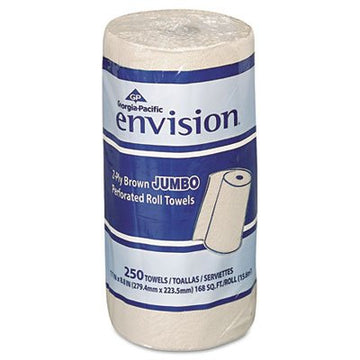Georgia-Pacific 28290 Envision Perforated Paper Towel- 11 x 8 7/8- Brown- 250/Roll- 12/Carton