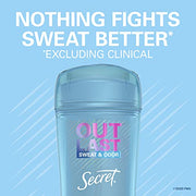 Secret BLUE / 3.4 Ounce (Pack of 3) / Unscented Antiperspirant Deodorant