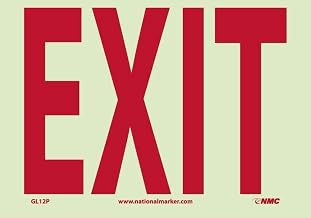 NMC GL12P Glo-Brite Exit Sign - Vinyl