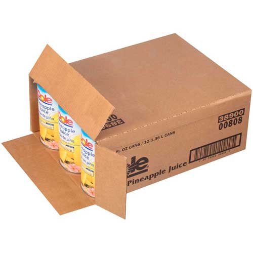 Pineapple Juice by Dole – 46 Ounce (Pack of 12), Pack of 12