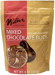 Wilbur Chocolate Wilbur Buds Mixed Milk & Semisweet, 8 oz.