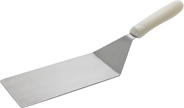 Winco 8" x 4" White Griddle Turner for Steaks and Burgers