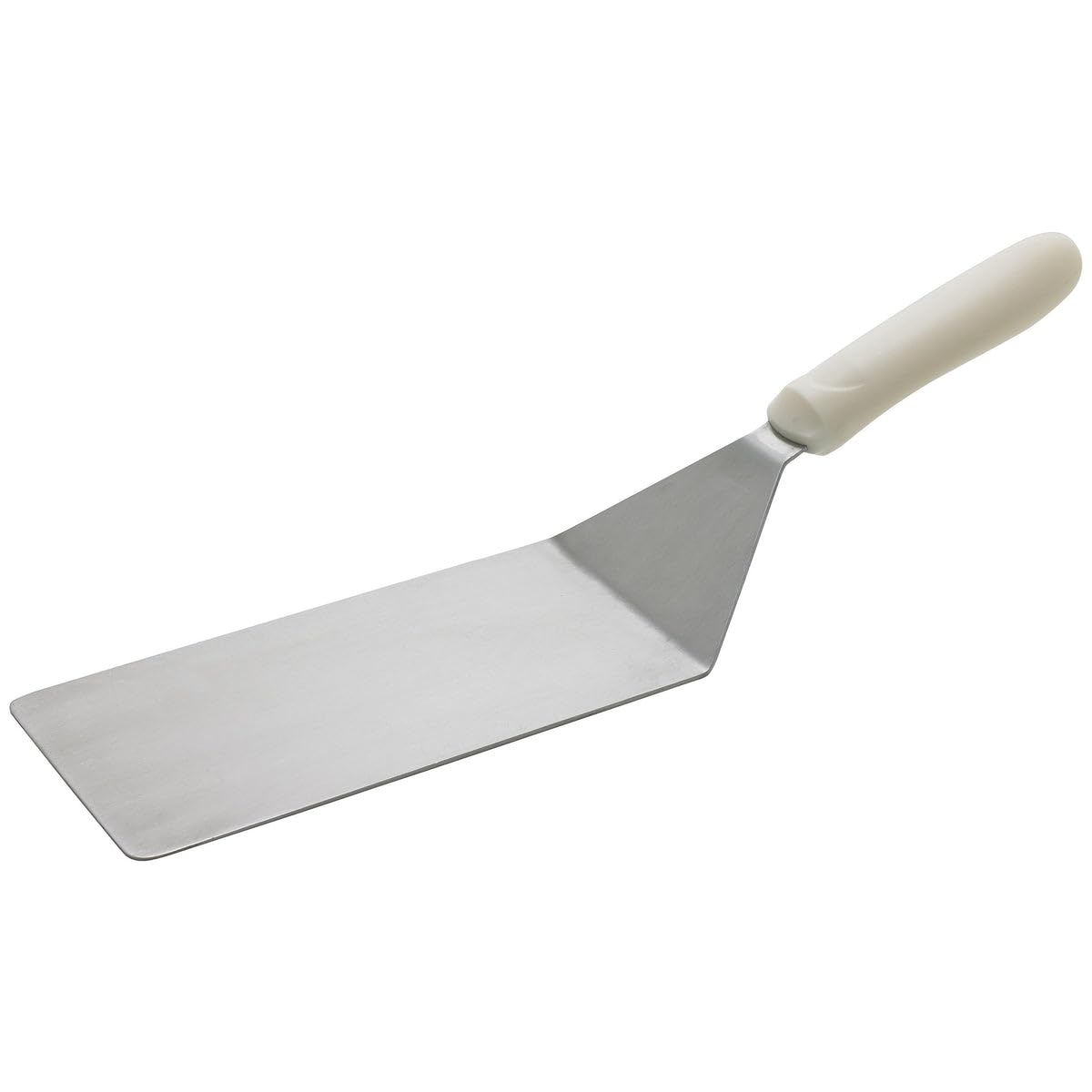 8" x 4" White Griddle Turner for Steaks and Burgers by Winco – 8" x 4", Stainless Steel, White, Model TWP-42