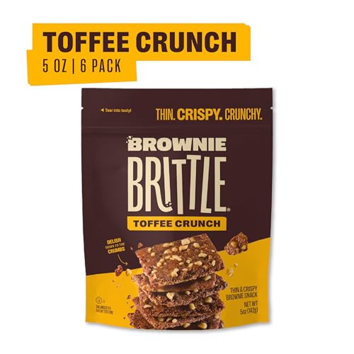 Brownie Brittle Toffee Crunch / 5 Ounce (Pack of 6) / 1 Brittle