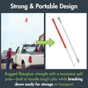 Checkers Orange / 12" L X 11" W / 1 Flags