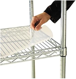 Alera Shelf Liners For Wire Shelving, 48w x 24d, Clear Plastic, 4 Pack -:- Sold as 2 Packs of - 4 - / - Total of 8 Each