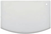 Plastic Bowl Scraper Winco White HDPE - 5 1/8"L x 3 7/8"H