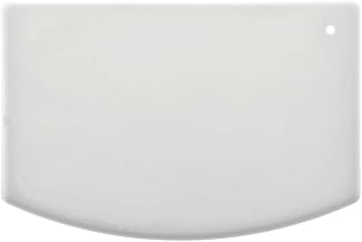 Plastic Bowl Scraper Winco White HDPE - 5 1/8"L x 3 7/8"H