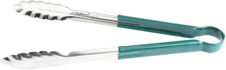 HUBERT Cool Touch Tong with Green Silicone Handle Stainless Steel - 12"L