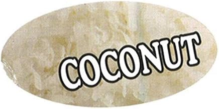 Specialty Printing Oval Coconut Flavor Label, 1.96" x 31/32" | 1000/Roll
