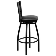 Flash Furniture Black Vinyl Seat/Black Metal Frame / 1 Pack / 1 Barstools