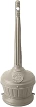 Commercial Zone Smokers' Outpost Outdoor Ash Urn, Beige HDPE, 1.25 Gal. (711402)