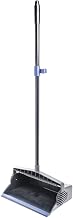 HUBERT Lobby Dustpan Black Plastic Wet/Dry - 11 1/2"L x 8 1/2"W x 36"H