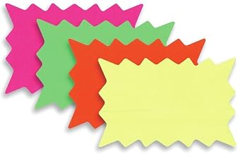 11 x 7 Fluorescent Single Sided Starburst Signs Pack of 100, 96065