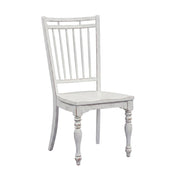 Solid Wood Spindle Back Side Chairs Set of by Starlight Canyon Home – 19 x 24 x 42.25 inches, Solid + Manufactured Wood, White, Pack of 2