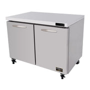 Two-Section Undercounter Reach-in Refrigerator by Kool-It – Model KUCR-48-2
