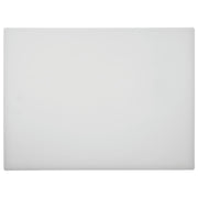 Kratos by White Plastic Cutting Board - 15"L x 20"W x 1/2"H by HUBERT – Plastic, White, Model 1520-0L-WH