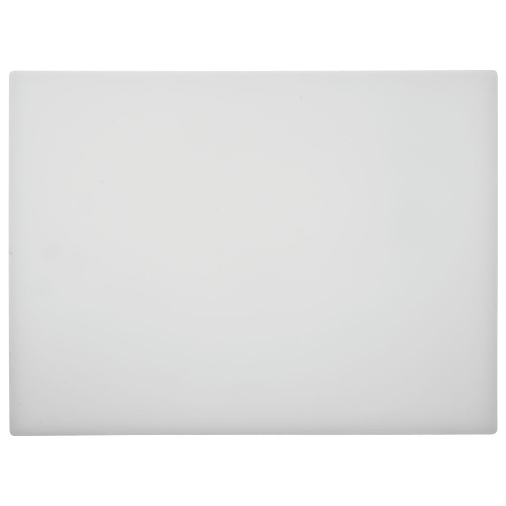 Kratos by White Plastic Cutting Board - 15"L x 20"W x 1/2"H by HUBERT – Plastic, White, Model 1520-0L-WH
