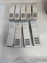 PHILIPS 9 Pieces 208514 157313 CPO-T White 60W/728 PGZ12 60W 2800K | All outer boxes are dirty and crushed a bit. Light bulbs are brand new and never used.