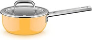 WMF Fusiontec Mineral Pro 0519075290 Saucepan with Lid, 16 cm, Durable, Scratch-Resistant Material, Small Pot, Suitable for All Hob Types, Made in Germany, Mango Yellow