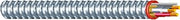 Southwire Duraclad 55280303 4 AWG Copper THHN Wire, 3 Conductor, Black/White/Red, 500 FT Steel Armored Cable