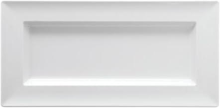 Dalebrook Upscale White Melamine Display Tray - 14 3/4"L x 7 1/4"W x 1"H