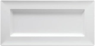 Dalebrook Upscale White Melamine Display Tray - 14 3/4"L x 7 1/4"W x 1"H
