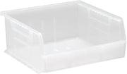 QUANTUM STORAGE SYSTEMS QUS235CL Ultra Stack & Hang Heavy Duty Part Organizer Clear Bins 11" L x 11" W x 5" H 6 Pack
