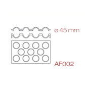 Translucent Silicone Sphere Mold - 45mm (1-3/4") by Pavoni – Silicone, Model AF002