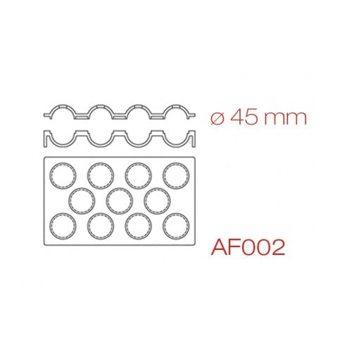 Translucent Silicone Sphere Mold - 45mm (1-3/4") by Pavoni – Silicone, Model AF002