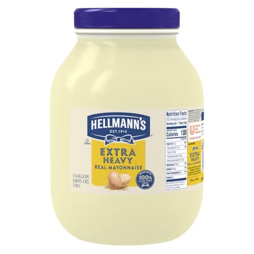 HELLMANN'S Mayonnaise / 128 Fl Oz (Pack of 1) / Extra Heavy Mayonnaise