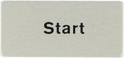 CBK-NP9 | ABB Fixed NAMEPLATE, Engraved 'Start/Stop', 1 Position, Aluminium Finish