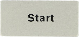 CBK-NP9 | ABB Fixed NAMEPLATE, Engraved 'Start/Stop', 1 Position, Aluminium Finish