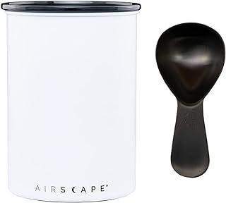 Planetary Design Airscape Stainless Steel Coffee Canister & Scoop Bundle | Dry Goods Storage