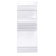 Clear Low-Profile Ratchet Style Sign Holder - 1"L by HUBERT – Polycarbonate, Clear, Pack of 25, Model 109069