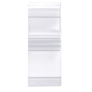 Clear Low-Profile Ratchet Style Sign Holder - 1"L by HUBERT – Polycarbonate, Clear, Pack of 25, Model 109069