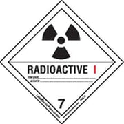 Labelmaster HMSL14 Radioactive III Canadian Label, Paper, Hazard Class 7, Hazmat, 4" x 4" (Pack of 500)