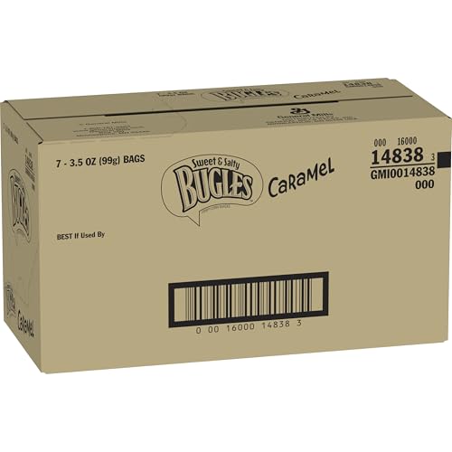 Bugles Caramel / 24.5 Ounce (Pack of 1) / Brown Corn