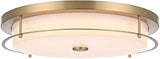 Kolson 20" Led Flush Mount in Satin Gold