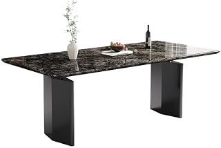 Mesa De Jantar Marble Dining Table Rectangular Home Stone Villa Diner Table