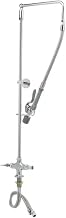 T&S Brass B-0111-BC Easy Install Pre-Rinse Includes Overhead Swivel Arm, Single Hole Base, B-0107-C, Wall Bracket