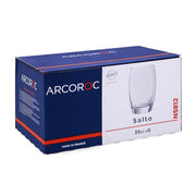 Arcoroc 6 Unité (Lot de 1) / 35 cl / Transparent/Green Tumblers & Water Glasses