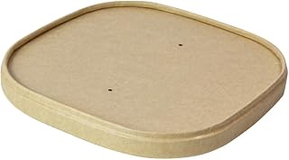 PacknWood 210PCARL1717PP 25-46 oz 6.7 x 6.7 x 0.2 in. Square Polypropylene Lid for the 210PCAR Range - 300 Piece