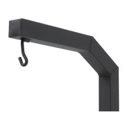 ® Black Steel Mobile Roll Bag and Scale Holder - 16"L x 24"D x 72"H by HUBERT – Steel, Black, Model EL-6-18-P-T