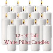 Hollowick 9" / Ivory / Classic Pillars