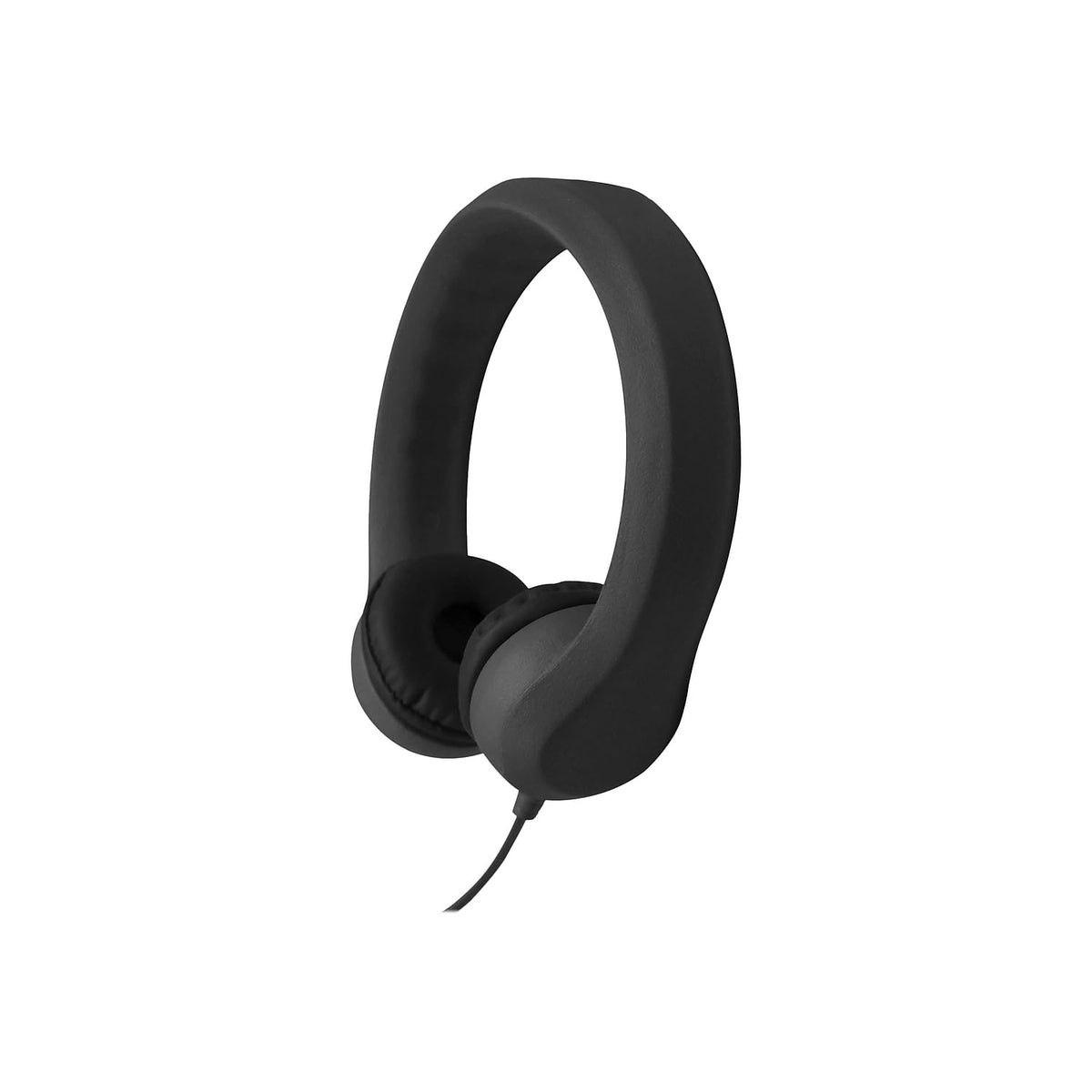 Flex‑Phones Kids Foam Headphones by HamiltonBuhl – 2.35x6.75x6.85, Plastic, KIDS-BLACK, Model HECKIDSBLK